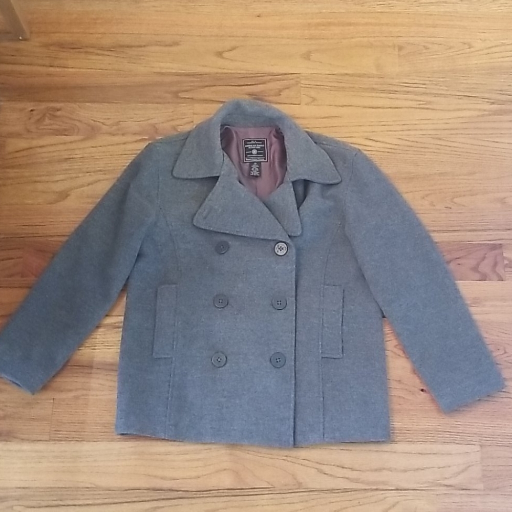 American Eagle Gray Peacoat Womens Small